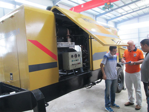 外商考察混凝土泵，成功訂購(gòu)！